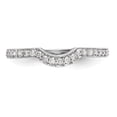 thumbnail image 4 of 14K White Gold Ring Band Wedding Diamond Round , Size 9, 4 of 7