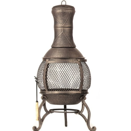 DeckMate Corona Cast iron Wood Burning Chiminea by