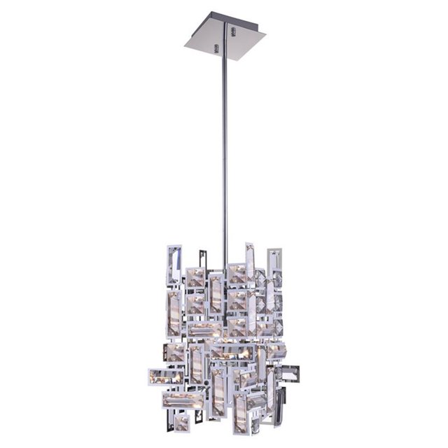 CWI Lighting Arley 1 Light Mini Chandelier With Chrome Finish
