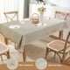 thumbnail image 5 of Mantel de 90x150cm con flecos, mantel rectangular para mesa de comedor y mesa de café, mantel de lino, decoración con borlas, beige, 5 of 6