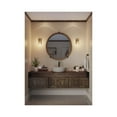 thumbnail image 2 of Calhoun Collection One-Light Vintage Brass Clear Glass Farmhouse Bath Vanity Light, 2 of 10