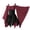 Wine, variant on Hurxie Women Plus Size Punk Cold Shoulder Flare Sleeves Lace Gothic Dress