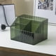 thumbnail image 4 of Organizador de escritorio de plástico transparente con 4 rejillas | Forma trapezoidal para maquillaje, bolígrafos, artículos de oficina y artículos de escritorio | Almacenamiento multiusos para el, 4 of 6