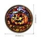 thumbnail image 3 of Etiqueta engomada de cristal de ventana espeluznante de Halloween Suministros decorativos para fiestas navideñas (calabaza), 3 of 6
