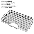thumbnail image 4 of VEVOR Kegerator Beer Drip Tray, 304 Stainless Steel Keg Drip Trays with 4 Non-Slip Rubber Pads and Detachable Cover, Heat / Cold Resistant Beer Tower Drip Pan for Bar Restaurant Coffee Shop Home, 4 of 9
