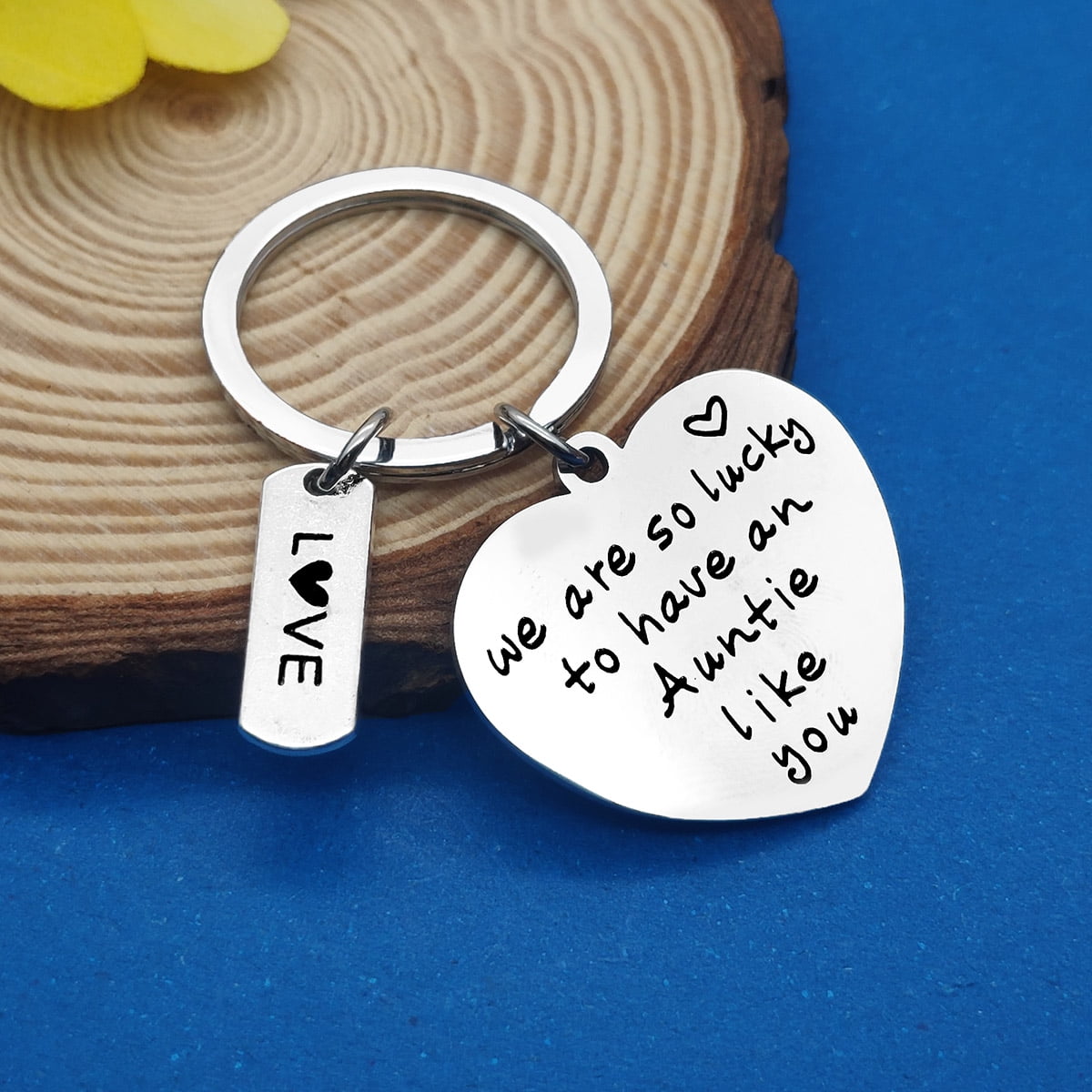 The Love Bewteen an Aunt and Niece is Forever Keychain Aunt Niece Nephew Gifts Auntie Birthday Gift 