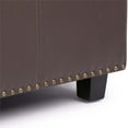 thumbnail image 4 of Simpli Home Banc de Rangement en Simili Cuir Kingsley en Brun Chocolat, 4 of 7