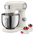 thumbnail image 1 of Cuisinart SM-50CRM Precision Master 5.5-Quart 12-Speed Stand Mixer with Mixing Bowl, Chef's Whisk, Flat Mixing Paddle, Dough Hook, and Splash Guard with Pour Spout, Coconut Cream, 1 of 14