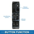 thumbnail image 3 of Interruptor de ventana eléctrica Unique Bargains No.935701R101 para el lado del conductor delantero izquierdo para Hyundai Accent 2012-2017 Negro, 3 of 7