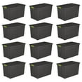 thumbnail image 1 of Sterilite Boîte de Rangement 35 Gallons avec Couvercle à Loquet, (12 Pack), 1 of 4