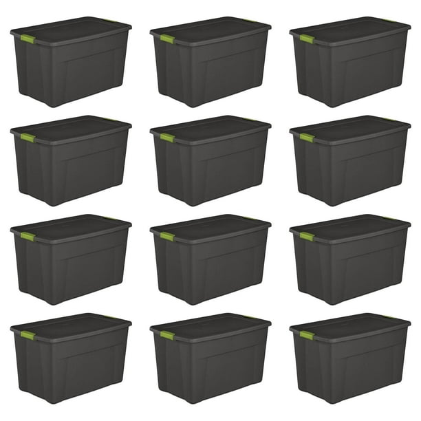 Sterilite 19453V04 35 Gal. Storage Tote Box w/ Latching Container Lid