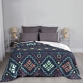 thumbnail image 6 of XMXT Throw Blanket, Aztec Nation Tribal Patterns Machine Washable Blankets for Sofa, 80 x 60 inches Multicolor, 6 of 9