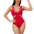 thumbnail image 1 of asdoklhq Plus Size Swimsuit Clearance Under $10,Women Bikini with Chest Pads without Underwire Strap Swimsuit Beach, 1 of 7