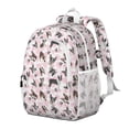 thumbnail image 2 of Cute Boston Terrier Dog and Pink Love Heart Backpack for School,Cute School Bag,Schoolbag with Adjustable Shoulder Straps & Padded Back,15"x11.42"x5.5", 2 of 6