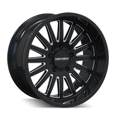 Mayhem Utopia-8114 20X9 5X127 0Et 71.5Cb Black W/Milled Spokes