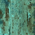 thumbnail image 1 of Ahgly Company Indoor Square Oriental Turquoise Blue Industrial Area Rugs, 6' Square, 1 of 4