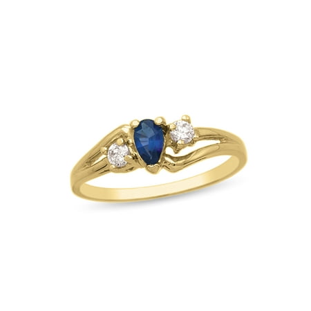 Personalized Daughter's Birthstone Ring in 10K Gold by Jewlster