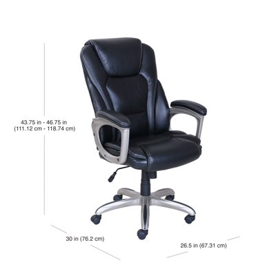 Buy Serta Big Tall Bonded Leather Commercial Office Chair With Memory Foam