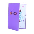 thumbnail image 3 of Tarjetas desplegables de papel, regalos, tarjeta 3D del Día de la Madre, tarjetas de felicitación para hijas, abuela Púrpura, 3 of 9