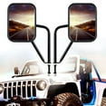 Doors Off Mirrors for CJ YJ TJ JK JL & Unlimited, Rearview Square Door