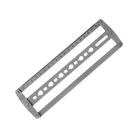 Steel Belt Center Tool For Precise 18 48mm Leather Hole Alignment In Crafting Projects