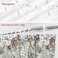 thumbnail image 6 of Snowman Christmas Bathroom Shower Curtain Winter Berries Xmas Tree Squirrels Rustic Waterproof Washable Shower Curtains for Bathtub Bath Decor with Grommets and Hook 36 X 72 Inch, 6 of 8