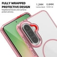 thumbnail image 2 of For Samsung Galaxy S23 FE Magnetic Clear Wallet Phone Case,Magnetic Detachable Card Holder,Compatible with Mag-Safe,Military-Grade Protection,Shockproof Transparent Thin Fit Phone Case,Pink, 2 of 8