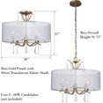 thumbnail image 4 of Minka Lavery Laurel Estate 4-Light Semi-Flush Mount Light in Brio Gold, 4 of 9
