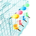 thumbnail image 3 of Bebedero de resina para mascotas portátil desmontable lindo colorido boquilla de acero inoxidable a prueba de fugas 400ml bebedero colgante Suministros de alimentación y agua para Amarillo Billuyoard PT004403-04, 3 of 6