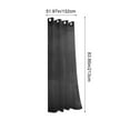 thumbnail image 3 of Outdoor Waterproof Curtain for Patio and Porch with Rain Protection and Semi Shade(Black), 3 of 6