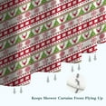 thumbnail image 6 of White Christmas Folk Pattern Shower Curtain 72"x72" ,Bathroom Decorative Shower Curtains Set with 12 Hooks,Modern Waterproof Washable Shower Curtain, 6 of 6