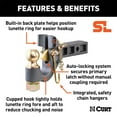 thumbnail image 2 of SecureLatch Receiver-Mount Ball & Pintle Hitch (2" Shank, 2" Ball, 14K), 2 of 2
