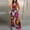 Hot Pink, variant on Vivianyo HD Linen Jumpsuits for Women Printing Jumpsuit Pajamas Casual Sleeveless Wide Leg Long Pants Trendy Overalls Y2K Summer Baggy Romper Womens Jumpsuits