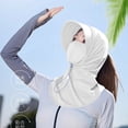 thumbnail image 4 of Windproof Hat Windproof Face Mask Casual and Fashionable Solid Color Ice Silk Sunscreen Mask and Hat for Head, Face, and Neck Protection, 4 of 5