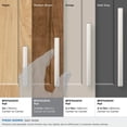thumbnail image 4 of Amerock Merced 3-3/4 inch (96mm) Center-to-Center Satin Nickel Cabinet Pull, 4 of 7