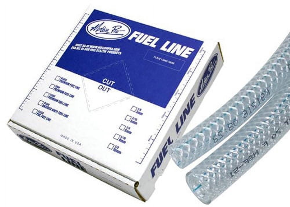 Motion Pro 12-0011 Clear 5/16" x 25' Braided PVC Fuel Line