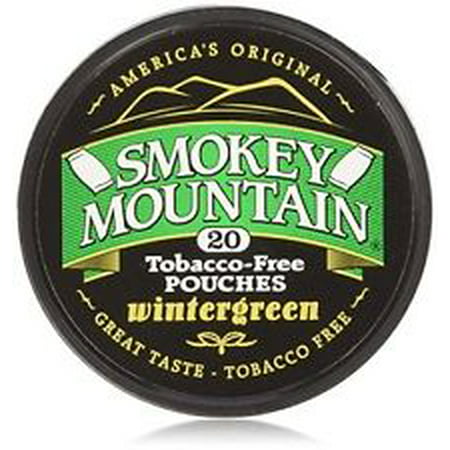 Smokey Mountain Herbal Snuff - Tobacco & Nicotine Free - 1 Can -Wintergreen (Best Chewing Tobacco Pouches)