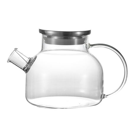 

1Pc Household Glass Teapot Tea Maker Home Coffee Pot Transparent Glass Teapot