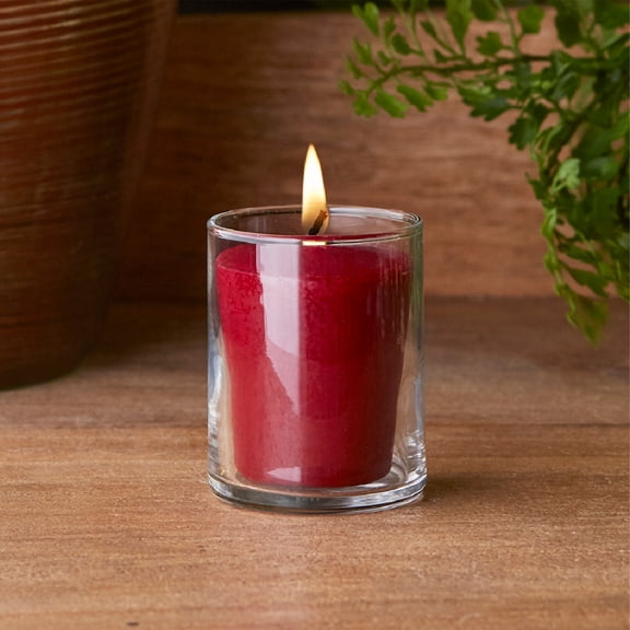 ROOT Candles Strawberry Fields Scented Votive Candles, 18-Pack – 20 Hour Burn, All-Natural Beeswax Blend, Made in Medina, Ohio