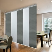 Domovina 5 Panel Track Vertical Blinds, Adjustable 58-110"W x 91.4"H - Salome/Else