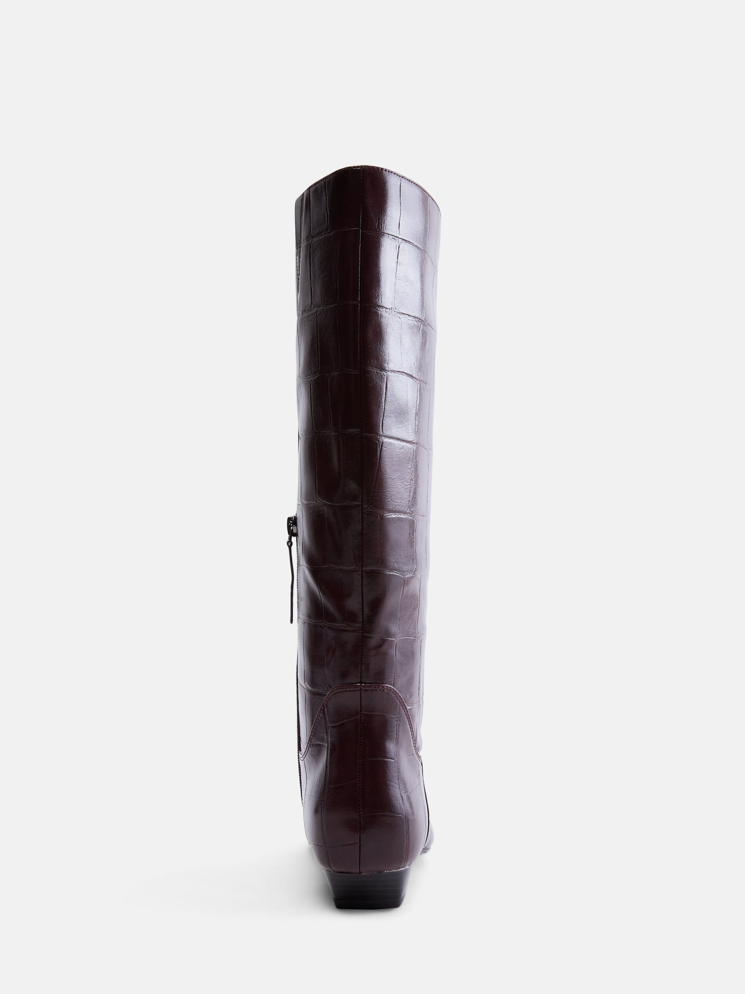 Scoop Women's Faux Croc Flat Tall Boots