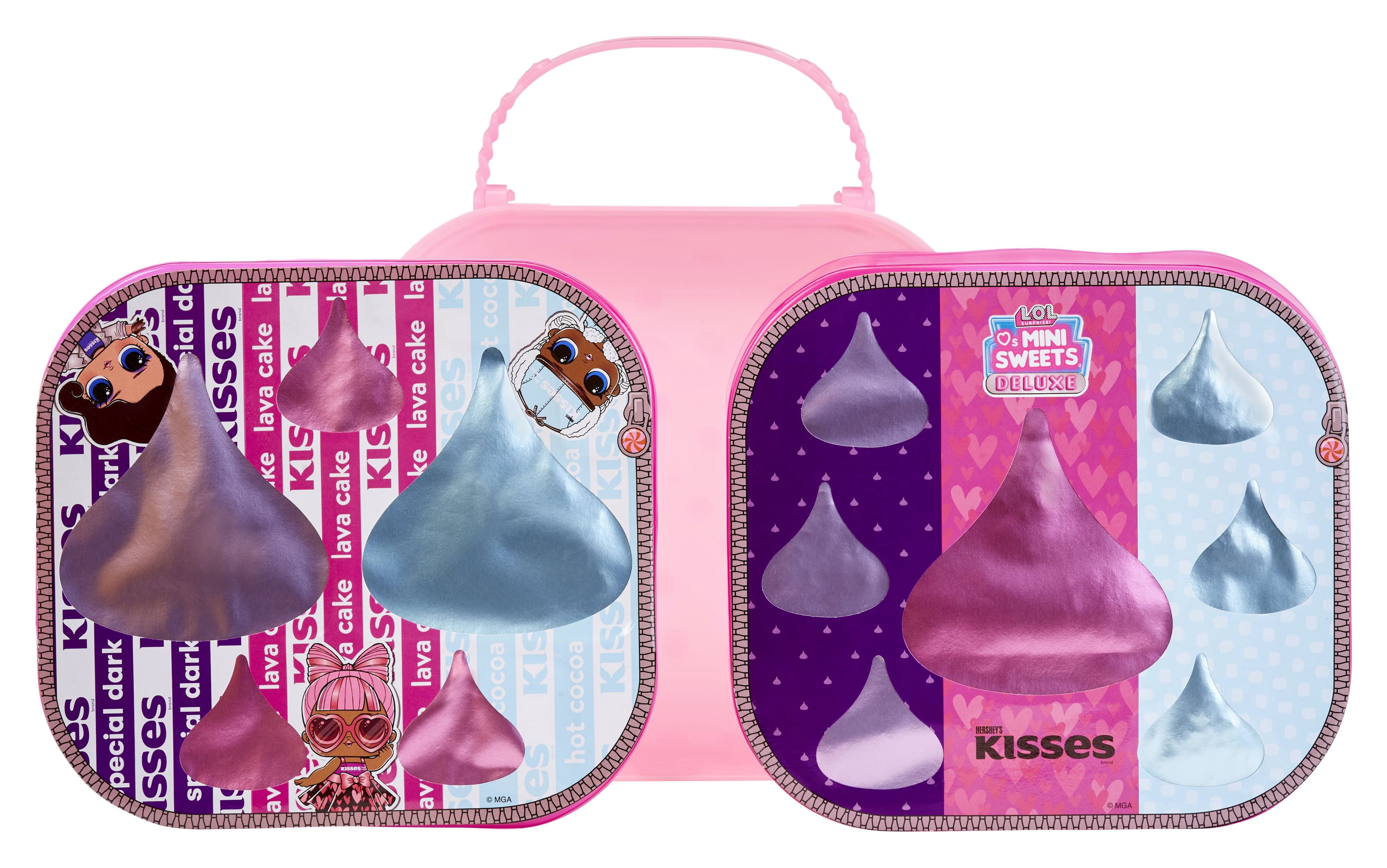 (4 pack) LOL Surprise Loves Mini Sweets Hershey’s Kisses Deluxe Pack with over 20 Surprises, Accessories, Collectible Dolls