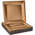 thumbnail image 1 of Plaques de Chargeur Carrées Jetables - 20pc (Métallique/or), 1 of 4