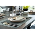 thumbnail image 2 of More Décor Dining Table Placemats, Washable Heat-Resistant PVC Vinyl Table Mats for Dining Room and Kitchen, Anti-Slip - Set of 4 - Grey, 2 of 6