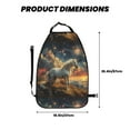 thumbnail image 2 of Naloa Starry Sky White Horse 2Pcs Anti-Kick Back Seat Cover Kick Mat, Car Seat Protector with 3 Storage Pockets, 2 of 8
