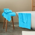 thumbnail image 4 of GLAMBURG Ultra Soft 6 Pack Cotton Towel Set, Contains 2 Bath Towels 28x55 inch, 2 Hand Towels 16x24 inch & 2 Wash Coths 12x12 inch, Ideal for Everyday use, Compact & Lightweight - Turquoise Blue, 4 of 5