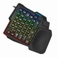 thumbnail image 5 of Ergonomics Gaming Keyboard Single Hand Usb Wired 35key One Handedly RGB Backlight Mini Keyboard, 5 of 5