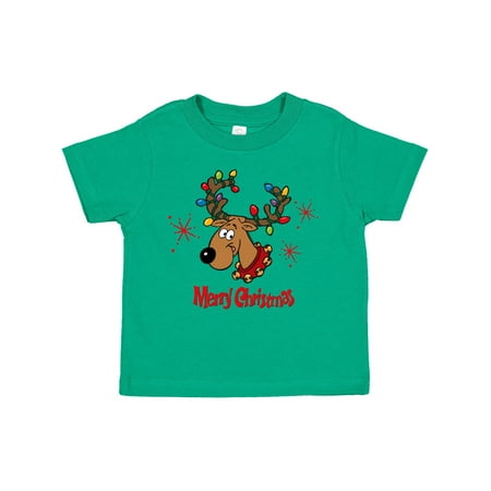 

Inktastic Merry Christmas Reindeer Gift Toddler Boy or Toddler Girl T-Shirt