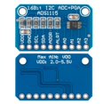 thumbnail image 2 of Aceirmc Ads1115 Convertidor Adc Pga Analógico A Digital De 16 Bits, 16 Bytes, 4 Canales I2C Iic Con Amplificador De Ganancia Programable, Placa De Desarrollo De Convertidor Adc De Alta Precisión Para, 2 of 5