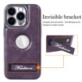 thumbnail image 3 of Business Leather High-Definition Lens Film Phone Case For Iphone 15 Series,iPhone 14 Pro, 3 of 6